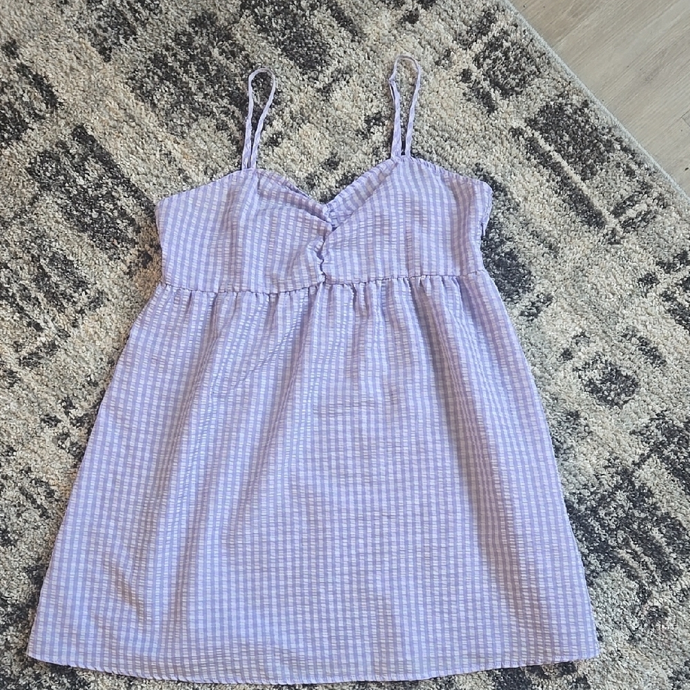 Purple Gingham Sundress